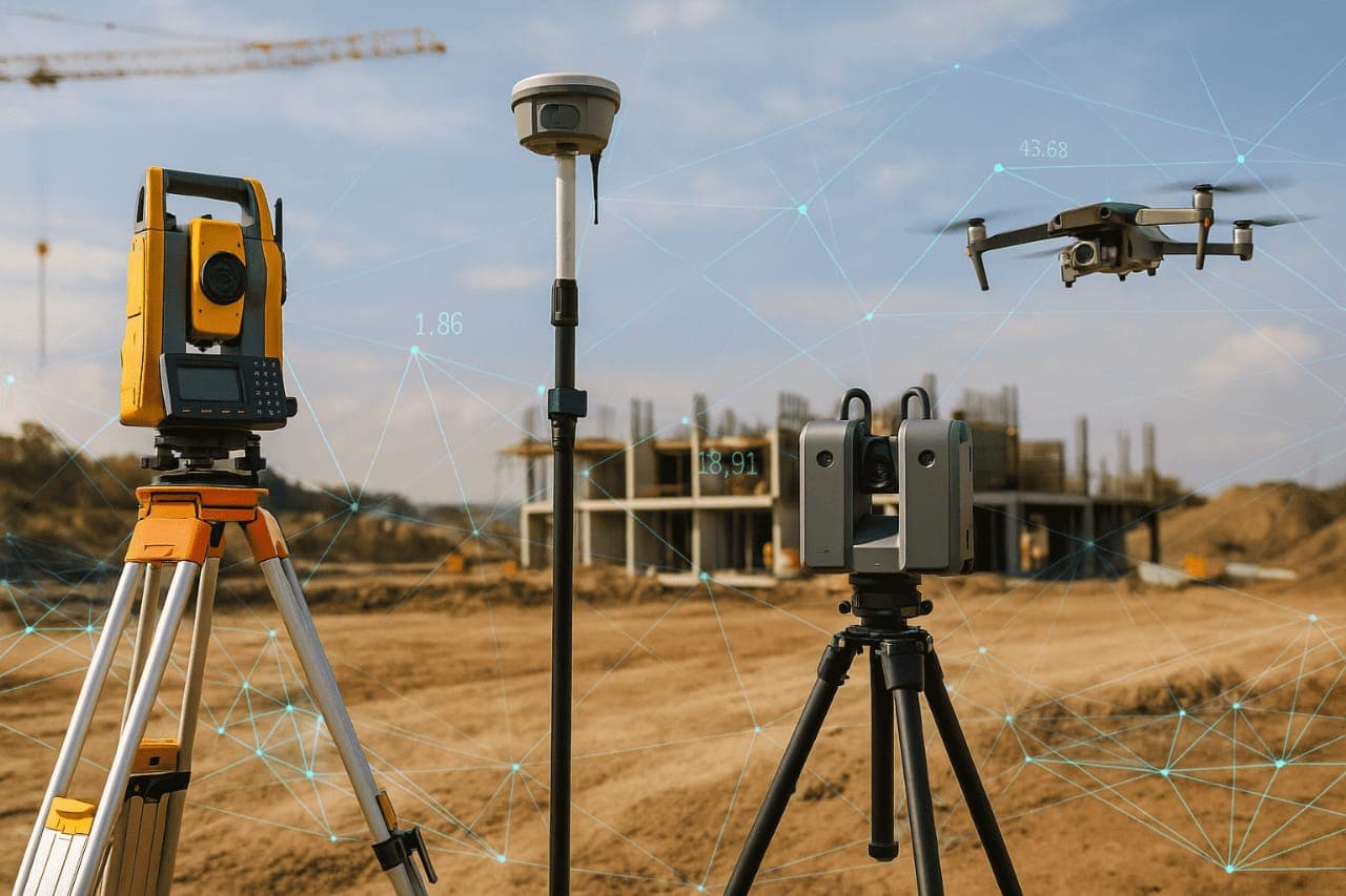 Surveyor on site